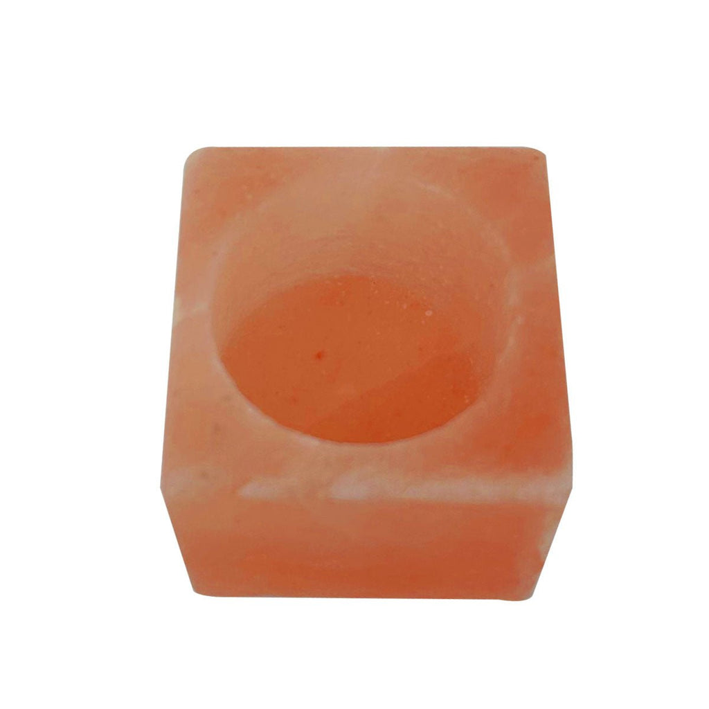 Himalayan Pink Salt Tea Light Holder by Pride of India – Salt Candle Holder – Room Décor Item – Great for Creating an Ambiance – Ideal for Home & Spa Uses – Natural Shape - Nexus Supply Co.