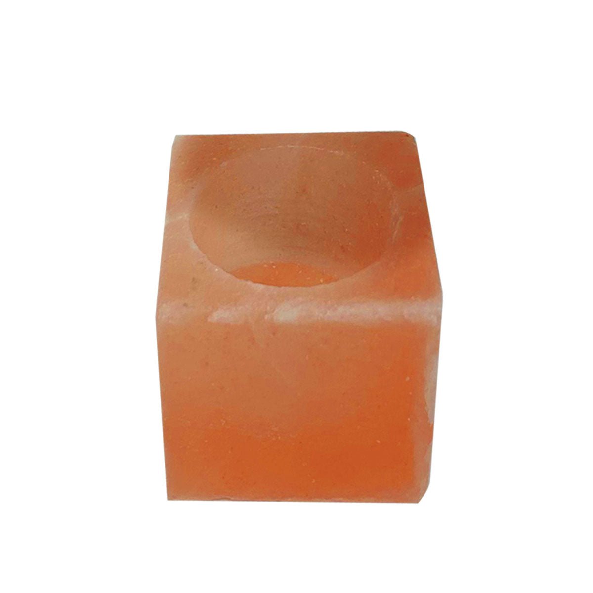 Himalayan Pink Salt Tea Light Holder by Pride of India – Salt Candle Holder – Room Décor Item – Great for Creating an Ambiance – Ideal for Home & Spa Uses – Natural Shape - Nexus Supply Co.